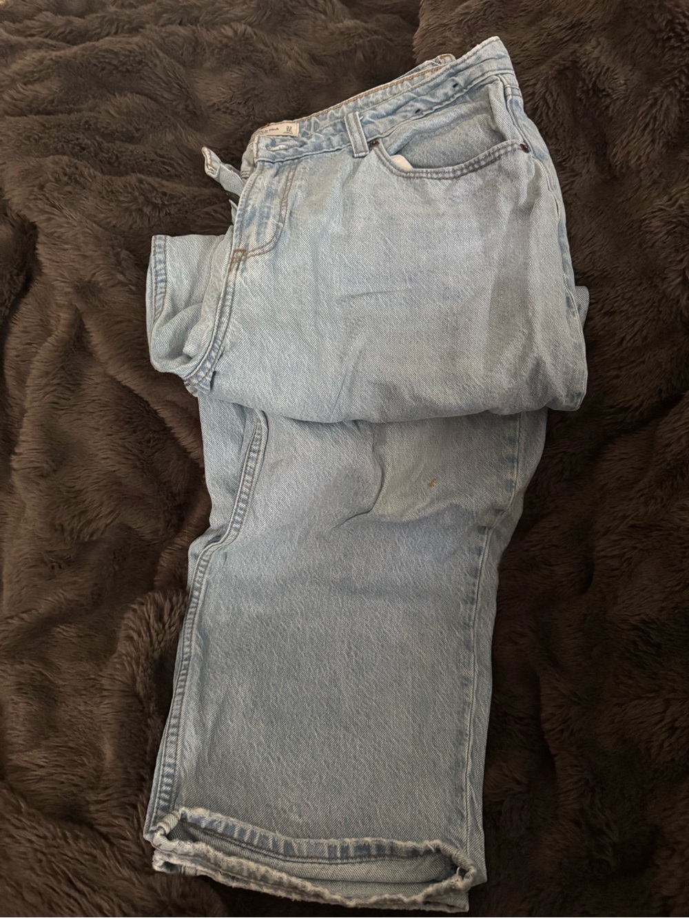 Abercrombie & Fitch Light Blue Relaxed Fit Jeans